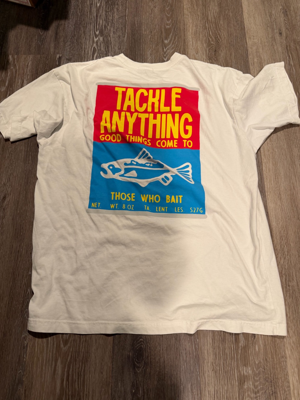 TALENTLESS white Crewneck Tee